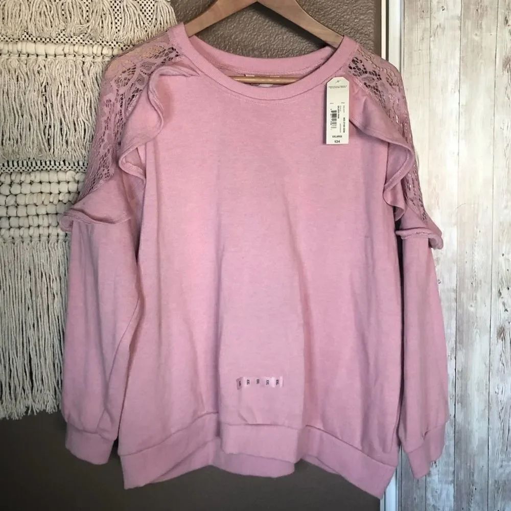 Arizona Jean Co Blush Lace Long Sleeve